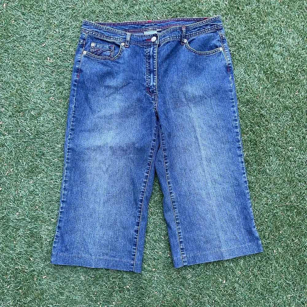 Y2K Blue Denim Jorts - Picture 1 of 6